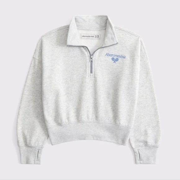 Abercrombie Kid's Quarter-Zip Sweatshirt 11/12 - Picture 2 of 7